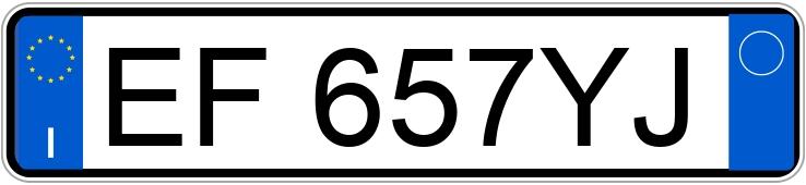 Numer rejestracyjny EF657YJ posiada AUDI A3 2a serie Numer rejestracyjny EF657YJ posiada AUDI A3 2a serie