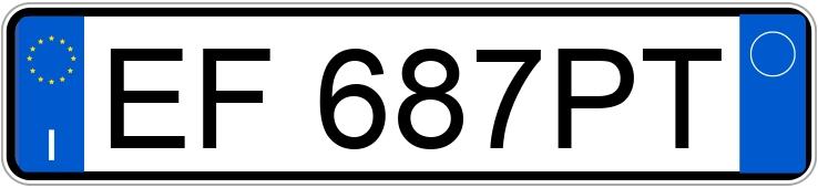 Numer rejestracyjny EF687PT posiada AUDI A4 4a serie Numer rejestracyjny EF687PT posiada AUDI A4 4a serie