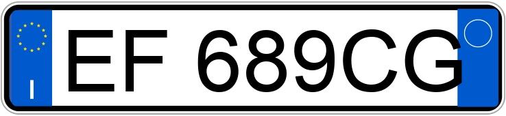 Numer rejestracyjny EF689CG posiada FORD Fiesta 6a serie