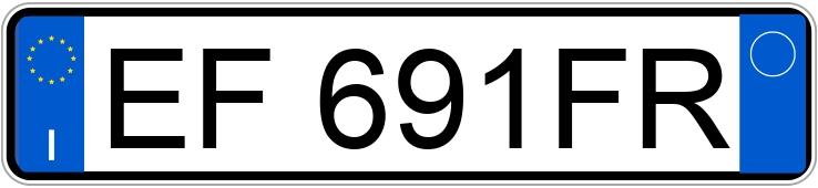 Numer rejestracyjny EF691FR posiada VOLKSWAGEN Golf 6a serie