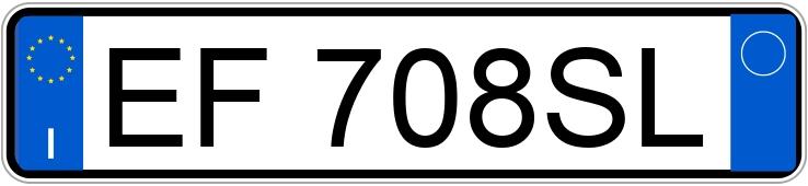 Numer rejestracyjny EF708SL posiada AUDI A4 4a serie Numer rejestracyjny EF708SL posiada AUDI A4 4a serie