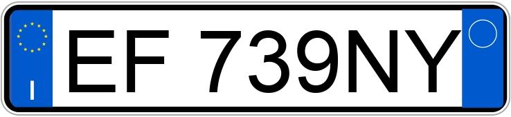 Numer rejestracyjny EF739NY posiada FIAT Bravo 2a serie