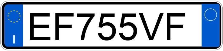 Numer rejestracyjny EF755VF posiada DACIA Duster 1a serie Duster 1.5 dCi 110CV 4x2 Laureate (79 kw)