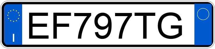 Numer rejestracyjny EF797TG posiada VOLKSWAGEN Golf 6a serie