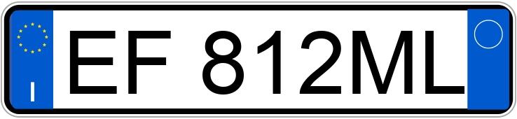 Numer rejestracyjny EF812ML posiada FIAT Sedici