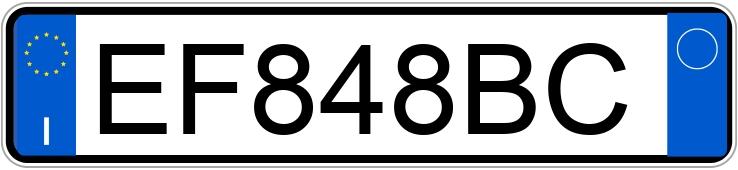 Numer rejestracyjny EF848BC posiada CITROEN C3 2a serie