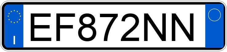 Numer rejestracyjny EF872NN posiada PEUGEOT 107