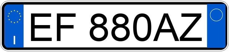 Numer rejestracyjny EF880AZ posiada LANCIA Ypsilon 2a serie Numer rejestracyjny EF880AZ posiada LANCIA Ypsilon 2a serie