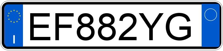 Numer rejestracyjny EF882YG posiada LANCIA Delta