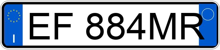 Numer rejestracyjny EF884MR posiada FIAT Panda 2a serie Panda 1.2 Emotion Eco (44 kw)