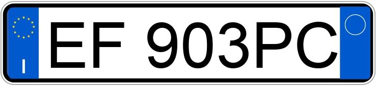El número de registro EF903PC tiene VOLKSWAGEN Tiguan 1a serie