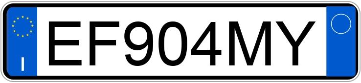 Numer rejestracyjny EF904MY posiada DR dr1