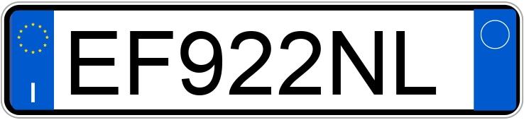 Numer rejestracyjny EF922NL posiada AUDI A3 2a serie Numer rejestracyjny EF922NL posiada AUDI A3 2a serie