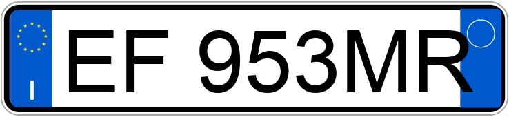 Numer rejestracyjny EF953MR posiada AUDI A5 1a serie