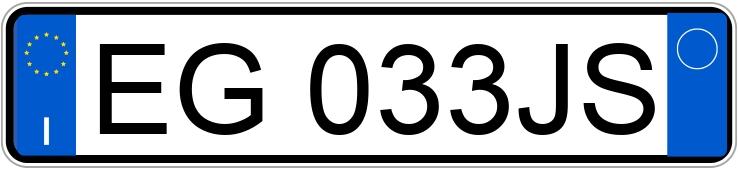 Numer rejestracyjny EG033JS posiada AUDI A7 1a serie