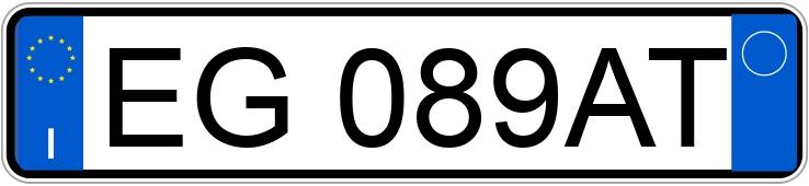 Numer rejestracyjny EG089AT posiada ALFA ROMEO Giulietta