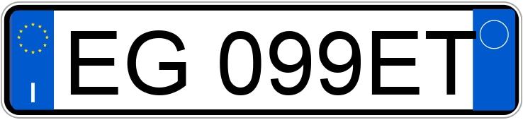 Numer rejestracyjny EG099ET posiada ALFA ROMEO Giulietta