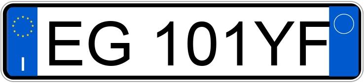 Numer rejestracyjny EG101YF posiada OPEL Corsa 4a serie