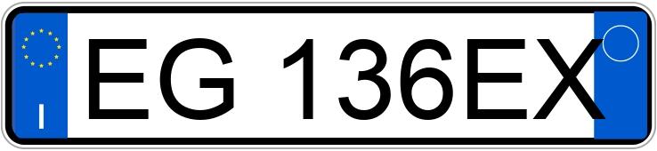 Numer rejestracyjny EG136EX posiada TOYOTA Yaris 2a serie Numer rejestracyjny EG136EX posiada TOYOTA Yaris 2a serie