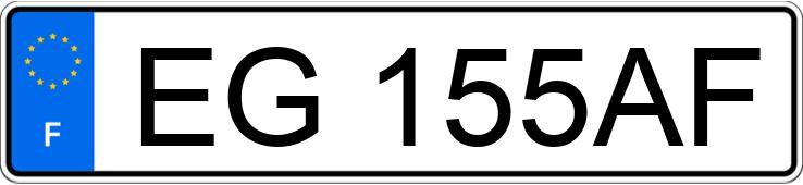 Numer rejestracyjny EG155AF posiada CITROEN DS3