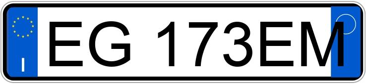 Numer rejestracyjny EG173EM posiada BMW Serie 3