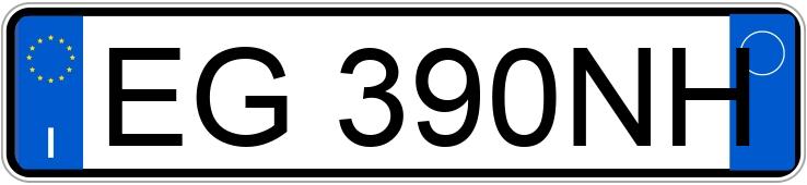 Numer rejestracyjny EG390NH posiada PEUGEOT 207