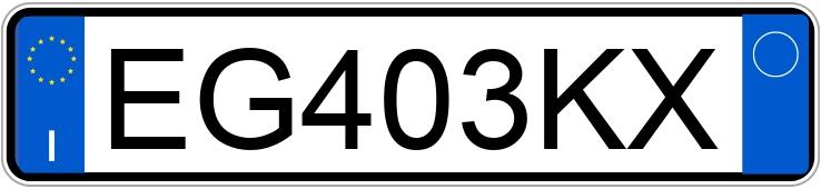 Numer rejestracyjny EG403KX posiada FIAT Grande Punto