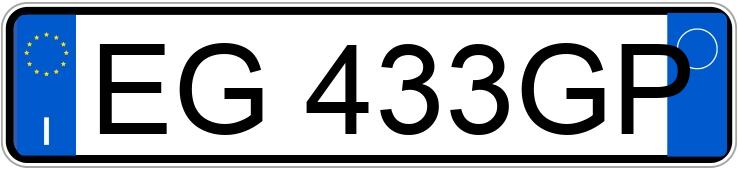 Numer rejestracyjny EG433GP posiada AUDI A4 4a serie