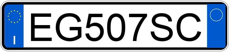 Numer rejestracyjny EG507SC posiada FIAT Punto Evo