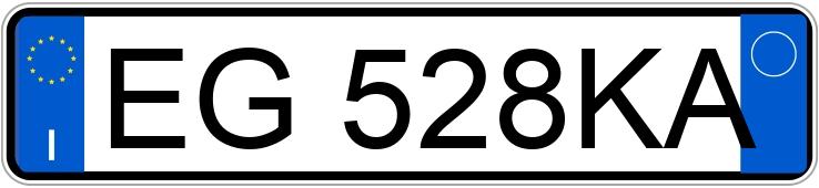 Numer rejestracyjny EG528KA posiada ALFA ROMEO Giulietta