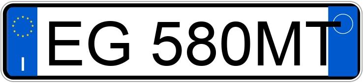 Numer rejestracyjny EG580MT posiada AUDI A3 2a serie