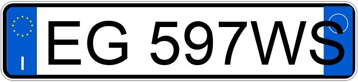 Numer rejestracyjny EG597WS posiada DAIHATSU Terios 2a serie