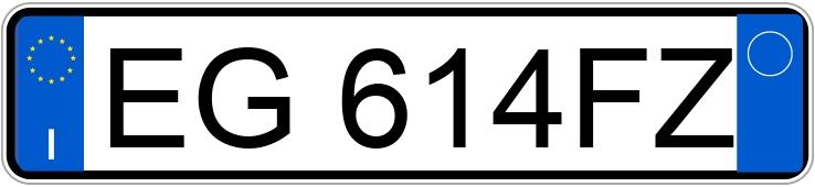 Numer rejestracyjny EG614FZ posiada TOYOTA Aygo 1a serie