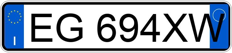 Numer rejestracyjny EG694XW posiada VOLKSWAGEN Scirocco 2a serie