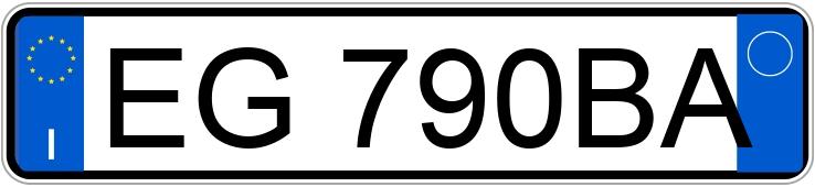 Numer rejestracyjny EG790BA posiada BMW Serie 1