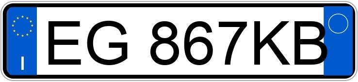 Numer rejestracyjny EG867KB posiada MERCEDES Classe A