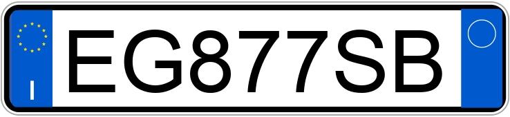 Numer rejestracyjny EG877SB posiada FIAT 500