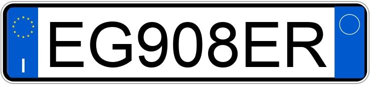 Numer rejestracyjny EG908ER posiada FIAT Bravo 2a serie