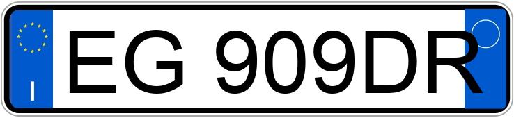 Numer rejestracyjny EG909DR posiada MERCEDES-BENZ A 160