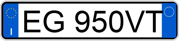 Numer rejestracyjny EG950VT posiada CITROEN C3 2a serie