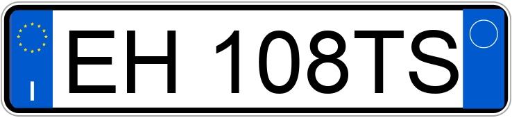 Numer rejestracyjny EH108TS posiada MINI Mini Countrym.