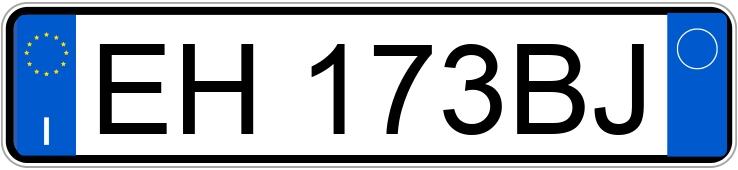 Numer rejestracyjny EH173BJ posiada FIAT Panda 3a serie