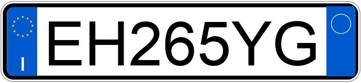 Numer rejestracyjny EH265YG posiada AUDI A1-S1