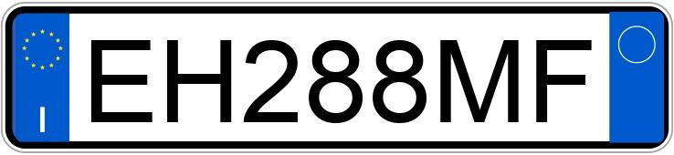 Numer rejestracyjny EH288MF posiada FIAT Punto Evo