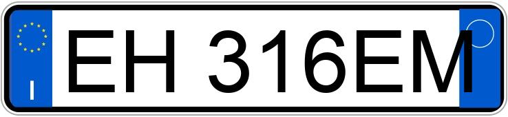 Numer rejestracyjny EH316EM posiada ALFA ROMEO Giulietta