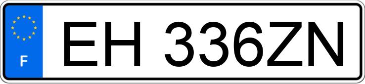 Numer rejestracyjny EH336ZN posiada FIAT 500