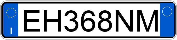 Numer rejestracyjny EH368NM posiada BMW Serie 3