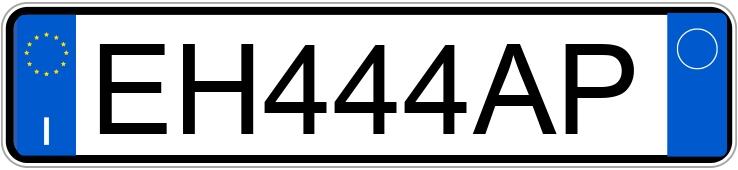 Numer rejestracyjny EH444AP posiada FIAT Panda 2a serie