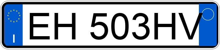 Numer rejestracyjny EH503HV posiada TOYOTA Yaris 3a serie