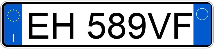 Numer rejestracyjny EH589VF posiada BMW Serie 5